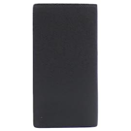 Louis Vuitton-Louis Vuitton Taiga Portefeuille Brazza Wallet-Black