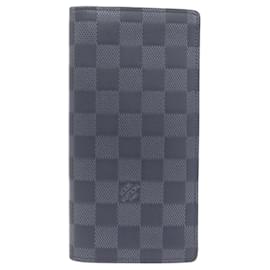 Louis Vuitton-Louis Vuitton Damier Infini Portefeuille Brazza Wallet-Black
