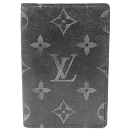 Louis Vuitton-Louis Vuitton Brushed Monogram Business Card Holder-Black,White
