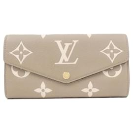 Louis Vuitton-Louis Vuitton Bicolor Monogram Empreinte Portefeuille Sarah M81049 Wallet-Grey