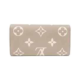 Louis Vuitton-Louis Vuitton Bicolor Monogram Empreinte Portefeuille Sarah M81049 Wallet-Grey
