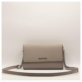 Michael Kors-Cross Body Shoulder Clutch Grey 192877364955-Grey