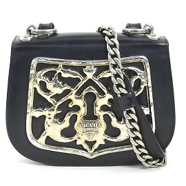 Prada Black Leather Shoulder Bag Black