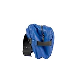 Bottega Veneta-Bottega Veneta Blue Leather Shoulder Bag-Blue