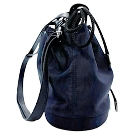 Christian Dior-Christian Dior Navy Shoulder Bag-Navy blue