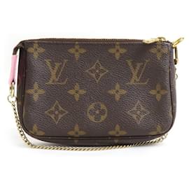 Louis Vuitton-Mini Pochette Acessórios Vivienne da Louis Vuitton-Marrom,Multicor