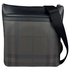 Burberry-Burberry Shoulder Bag in Black and Dark Brown-Black,Dark brown