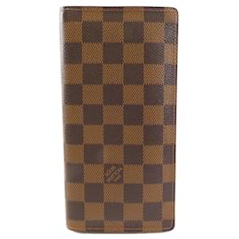 Louis Vuitton-Louis Vuitton Damier Portefeuille Brazza Wallet-Damier ebene