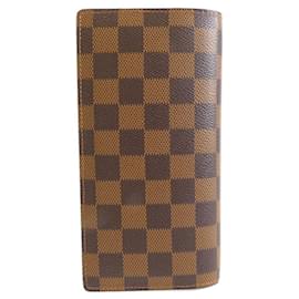 Louis Vuitton-Louis Vuitton Damier Portefeuille Brazza Wallet-Damier ebene