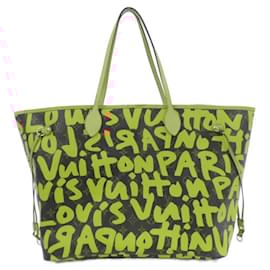 Louis Vuitton-Bolsa Neverfull Monogram Graffiti Louis Vuitton-Marrom,Laranja