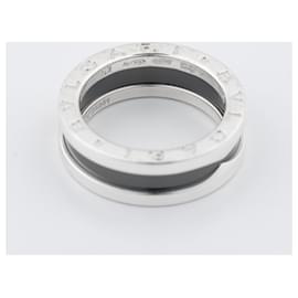 Bulgari-Bague de charité Bvlgari B.Zero 1 "Save the Children" 925 x céramique 6,2g noir × argent, taille 52 EU-Noir