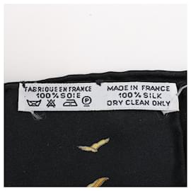 Hermès-Hermès Carré 90 "L ATLANTIDE" 100% Silk Scarf in Black-Black
