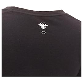 Dior-DIOR Lucky Dior yellow logo astrology star bee print crew neck tshirt XS-Black