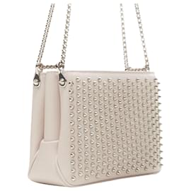Christian Louboutin-Sac bandoulière Triloubi à clous de Christian Louboutin-Rose