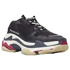 Balenciaga-Balenciaga Triple S mesh chunky sneaker-Black