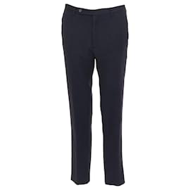 Maison Martin Margiela-Maison Margiela Line 14 wool tape red pants-Blue,Navy blue