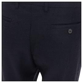 Maison Martin Margiela-Maison Margiela Line 14 wool tape red pants-Blue,Navy blue