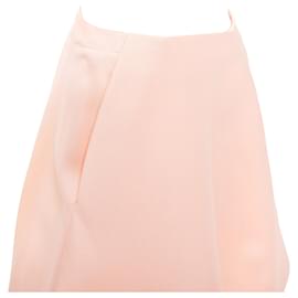 Balenciaga-Balenciaga silk crepe panelled Aline knee skirt-Pink
