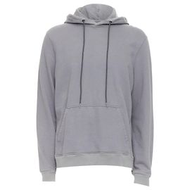Rote Baumwoll-Sport-Hoodie mit Prada Line Rossa-Logo Grau