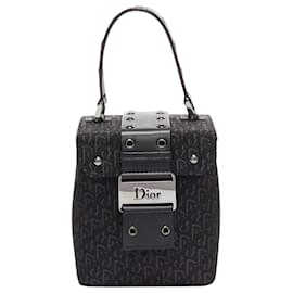 Dior-Christian Dior John Galliano trotter Street Chic canvas box bag-Black