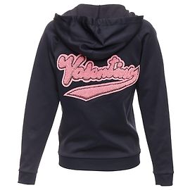 Valentino Garavani Valentino Kapuzenpullover aus rotem Samt mit Perlenapplikation Schwarz