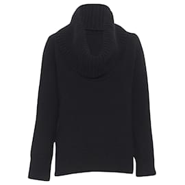 Alexander Mcqueen-Alexander McQueen angora blend ribbed turtleneck sweater-Black