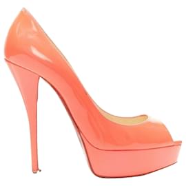 Christian Louboutin-Chaussures à talons hauts plateforme Lady Peep de Christian Louboutin-Rose