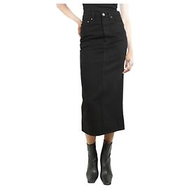 Totême Jupe crayon en denim noir - taille S Noir