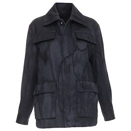 Veste safari en patchwork silhouette Dior Homme Noir