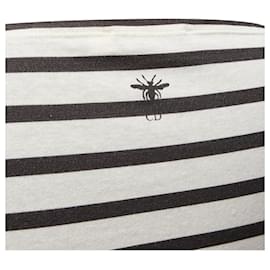 Dior-Dior No Great Women Artists Striped Cotton Linen Tshirt-White