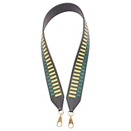 Hermès-Hermes Sangle Cavale Woven Leather Gold Hardware Strap-Green