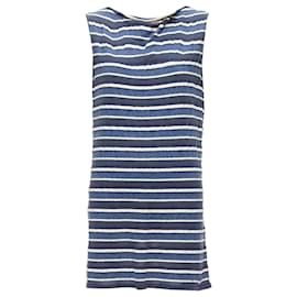 Chanel-Chanel Cowl Neck Mini Dress-Blue