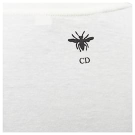 Dior-Dior Lucky Dior Zodiac Pixel Print Cotton Linen Short Sleeve Tshirt-White