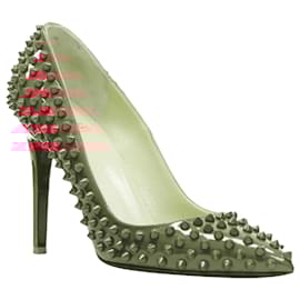 Christian Louboutin-Christian Louboutin pastel patent spike allover stud pigalle pump-Pink