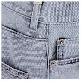 Dior-Christian Dior 01 paint effect washed denim cropped jeans-Blue