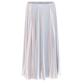 Dior-Dior Fantaisie tricolor pleated midi skirt-Pink