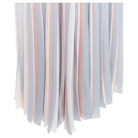 Dior-Dior Fantaisie tricolor pleated midi skirt-Pink