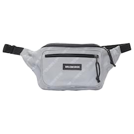 Balenciaga-Balenciaga Power Of Dreams M reflective nylon Explorer crossbody belt bag-Silvery,Metallic