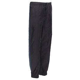 Prada nylon side stripe toggle gabardine track pants Black