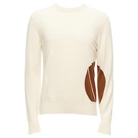 Loro Piana-Loro Piana cashmere cream abstract graphic sweater-Brown,Beige