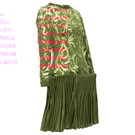 Alexander Mcqueen-Alexander McQueen Runway Angels Demons Red g sequin pleat dress-Red