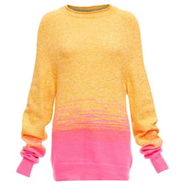 Hermès-Hermes Cashmere Degrade Loose Neck Sweater-Orange