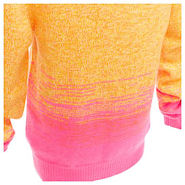 Hermès-Hermes Cashmere Degrade Loose Neck Sweater-Orange
