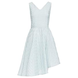 Dior-Christian Dior Raf Simons light diamond cloque asymmetric dress-Blue