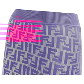Fendi-Fendi Nicki Minaj Prints On Runway FF Zucca leggings-Pink