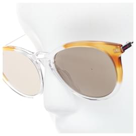 Gucci-Gucci GG1048S ombre frames squoval sunglasses-Brown