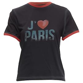 Dior-Dior Valentines J'adior Paris Print Ringer Tshirt-Black