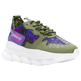 Versace-Tênis Medusallion Versace Chain Reaction Salehe Bembury-Vermelho