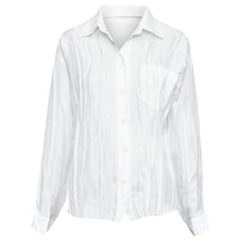 Issey Miyake-Issey Miyake Pleats Please plisse pocketed shirt-White