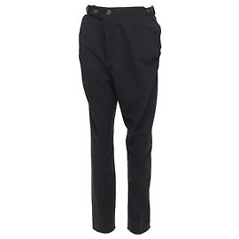 Vivienne Westwood MEN 3D cut drop crotch cropped pants Black